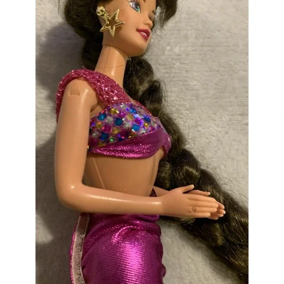 Vintage Jewel Hair Mermaid Teresa Barbie Doll Mattel 1995 With Earrings Outfit‎